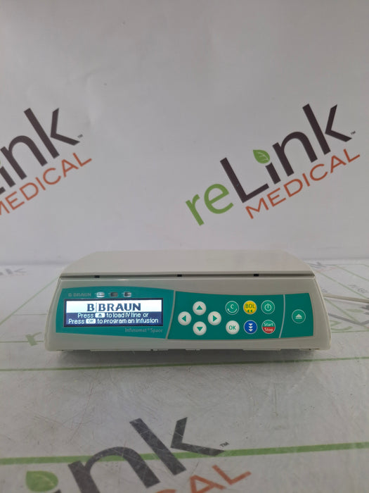 B. Braun Infusomat Space w/Pole Clamp & AC Adapter Infusion Pump