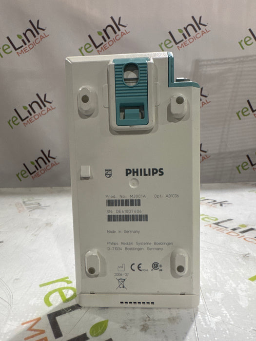 Philips M3001A-A01C06 Fast SpO2, NIBP, ECG, Temp, IBP MMS Module