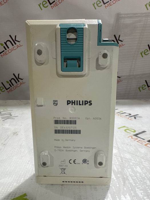 Philips M3001A-A01C06 Fast SpO2, NIBP, ECG, Temp, IBP MMS Module