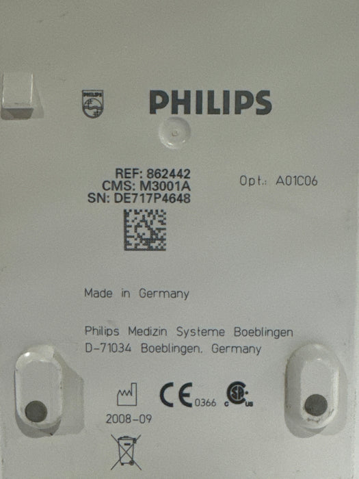 Philips M3001A-A01C06 Fast SpO2, NIBP, ECG, Temp, IBP MMS Module