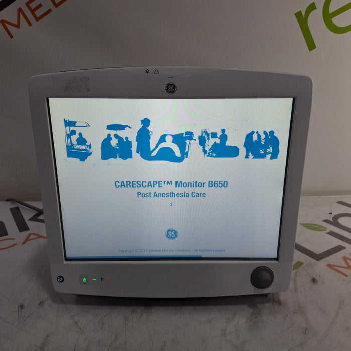 GE Healthcare Carescape B650 Post Anesthesia Care Patient Monitor
