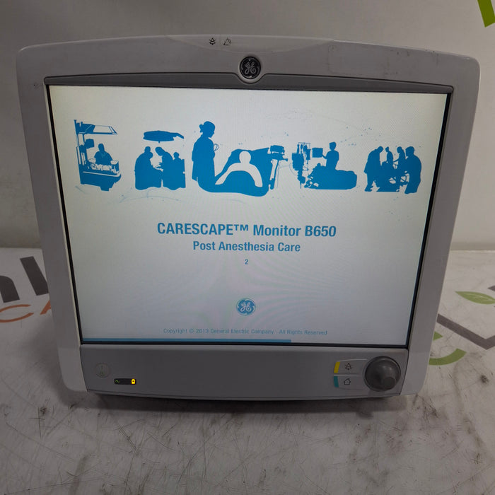 GE Healthcare Carescape B650 Post Anesthesia Care Patient Monitor
