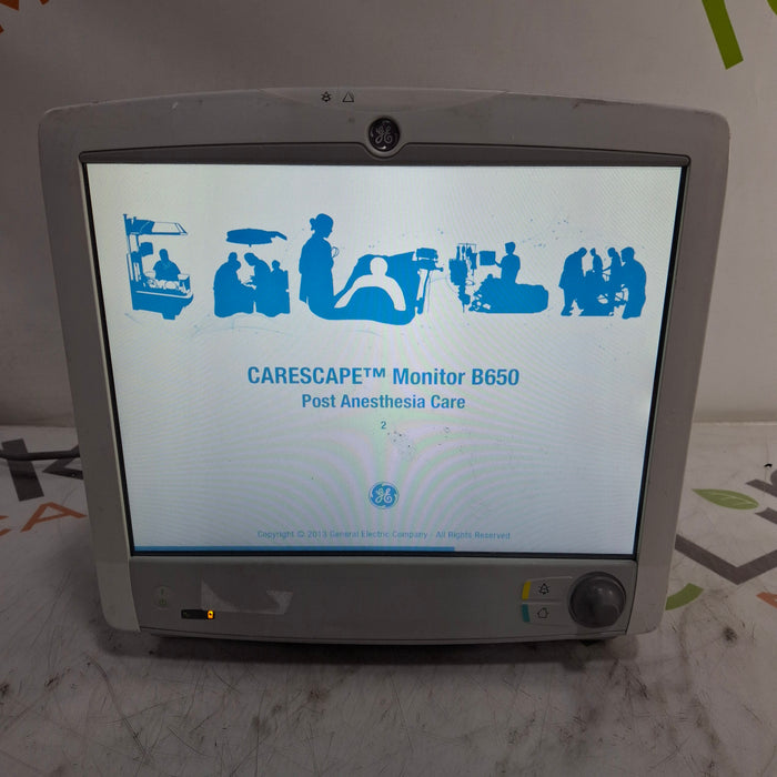 GE Healthcare Carescape B650 Post Anesthesia Care Patient Monitor