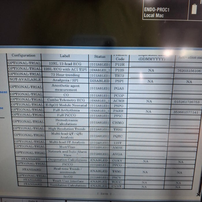 GE Healthcare Carescape B650 Post Anesthesia Care Patient Monitor
