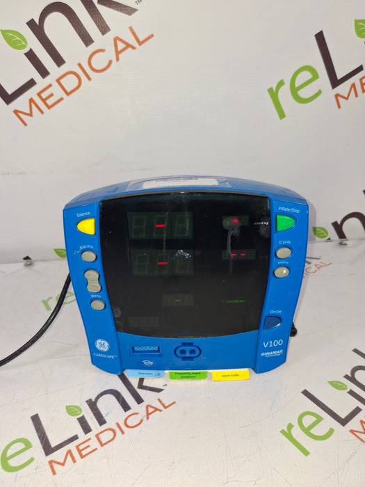 GE Healthcare Dinamap V100 - NIBP, SpO2 Vital Signs Monitor