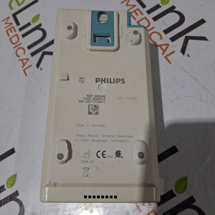 Philips M3001A-A01C06 Fast SpO2, NIBP, ECG, Temp, IBP MMS Module