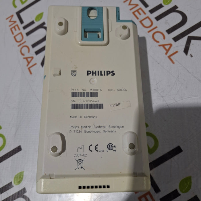 Philips M3001A-A01C06 Fast SpO2, NIBP, ECG, Temp, IBP MMS Module