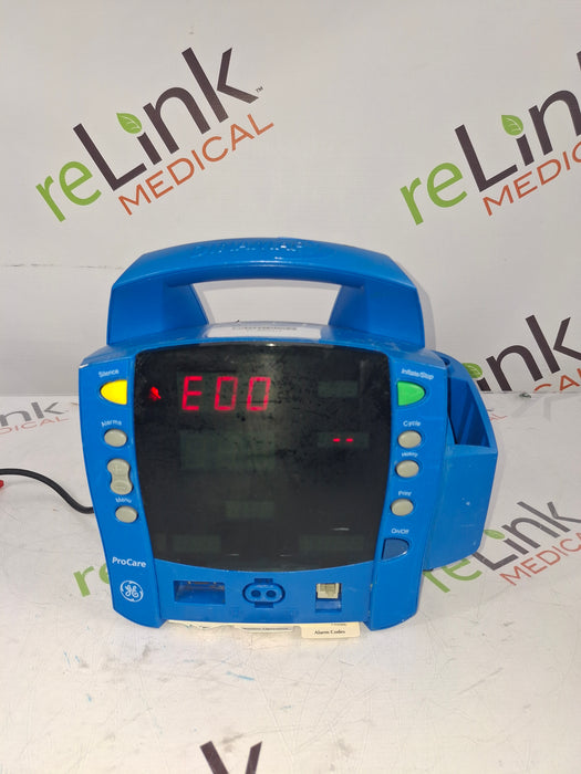 GE Healthcare Dinamap ProCare Vital Signs Monitor