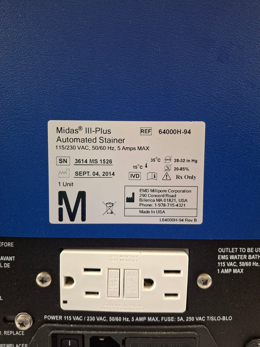 EMD Millipore Corp Midas III Plus Automated Slide Stainer