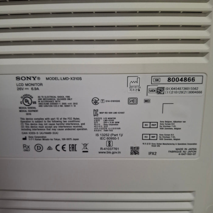 Sony LMD-X310S 31" 4K LCD Display