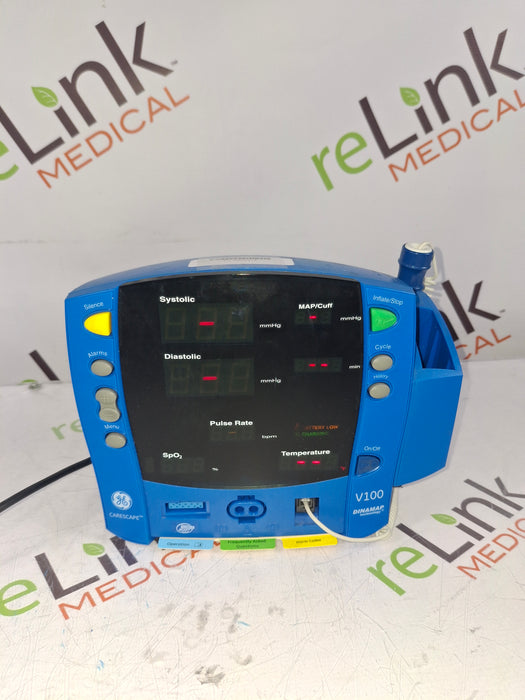GE Healthcare Dinamap V100 - NIBP, SpO2, Temp Vital Signs Monitor