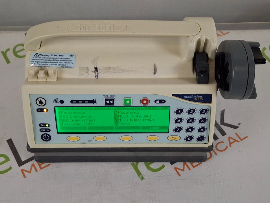 Smiths Medical Medfusion 4000 Syringe Infusion Pump