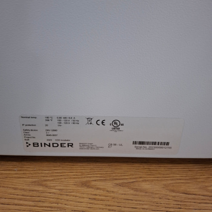 Binder Gmbh CB 56 CO2 Incubator