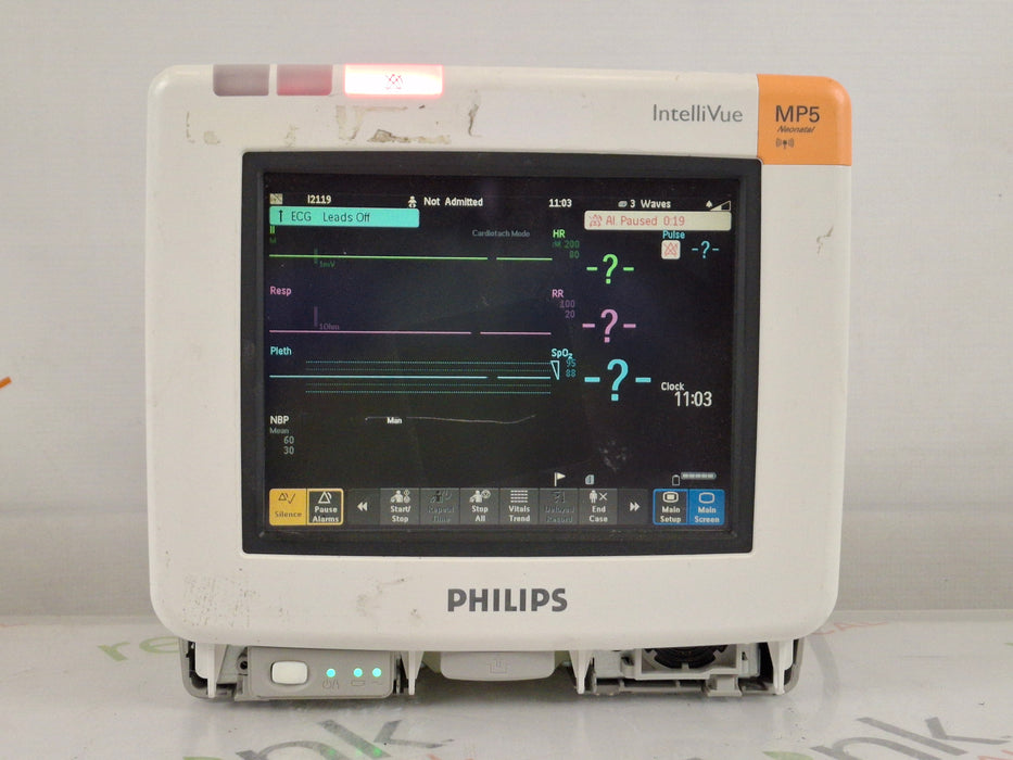 Philips IntelliVue MP5 Neonatal Fast SpO2, ECG, NIBP Patient Monitor