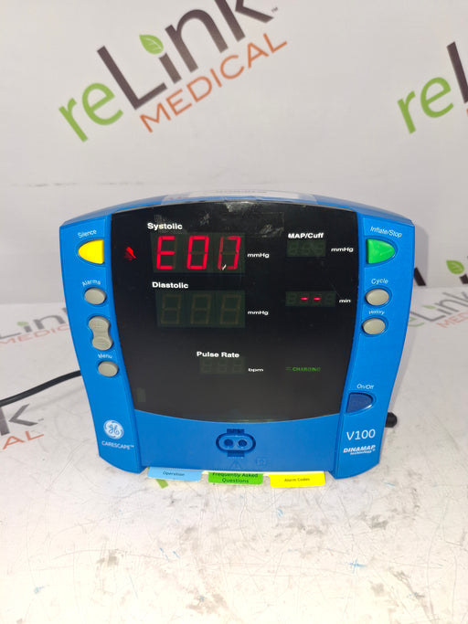 GE Healthcare GE Healthcare Dinamap V100 - NIBP Vital Signs Monitor Patient Monitors reLink Online