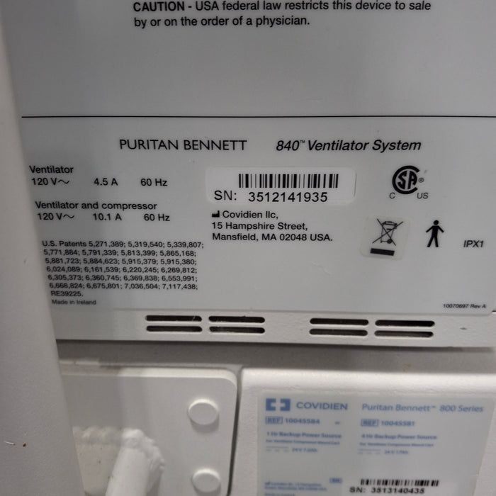 Puritan Bennett 840 Ventilator without Compressor