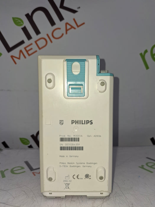 Philips M3001A-A01C06 Fast SpO2, NIBP, ECG, Temp, IBP MMS Module