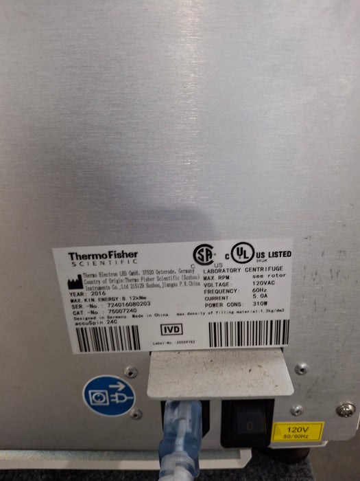 Fisher Scientific accuspin 24c Benchtop Centrifuge