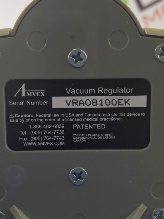 Amvex Vacuum Regulator