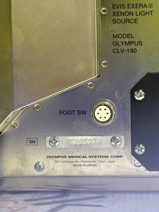 Olympus CLV-190 Light Source