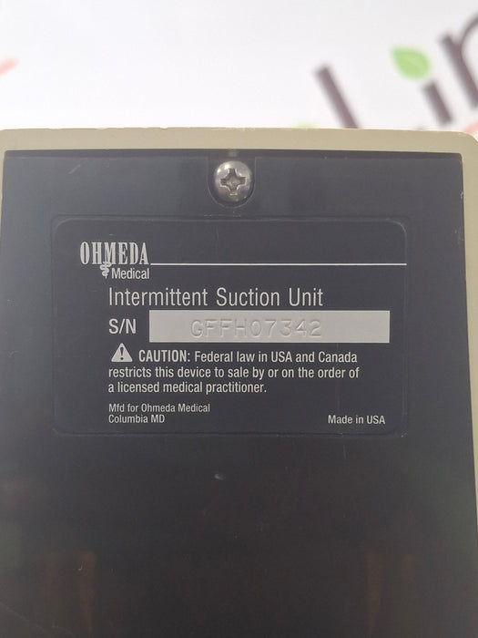 Ohmeda Medical 200 Intermittent Suction Unit