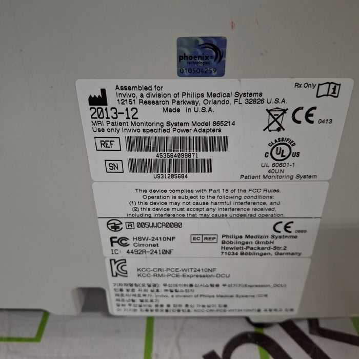 Invivo MDE Expression MRI Patient Monitoring System