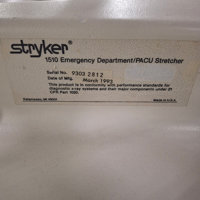Stryker 1510 Emergency Department/PACU Stretcher
