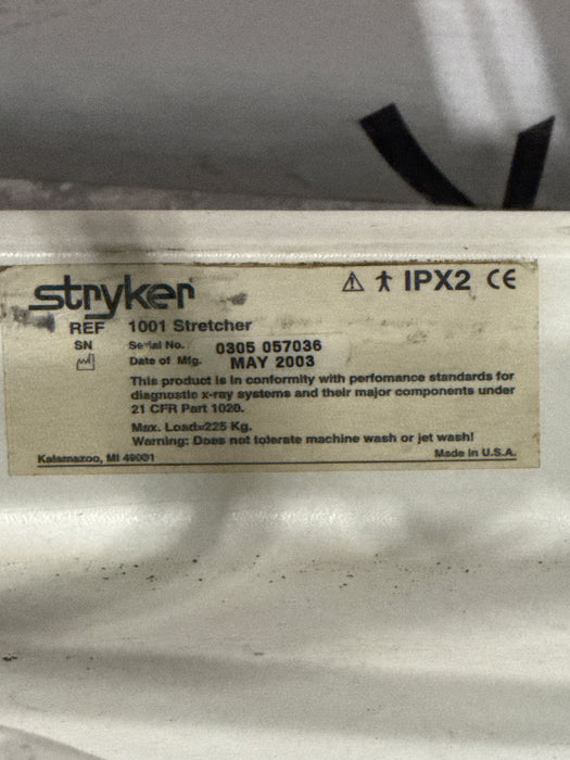 Stryker 1001 ED/PACU Stretcher