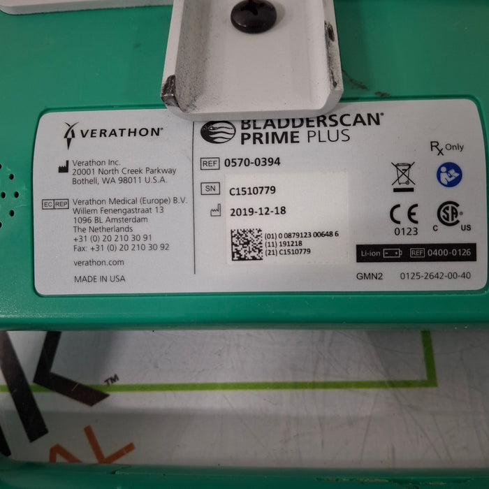 Verathon Medical, Inc Prime Plus Bladder Scanner