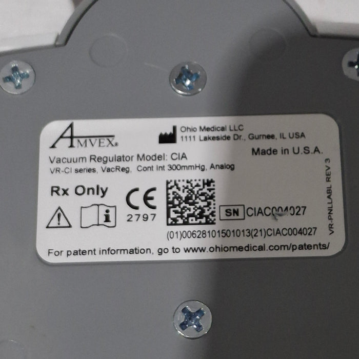 Amvex Vacuum Regulator