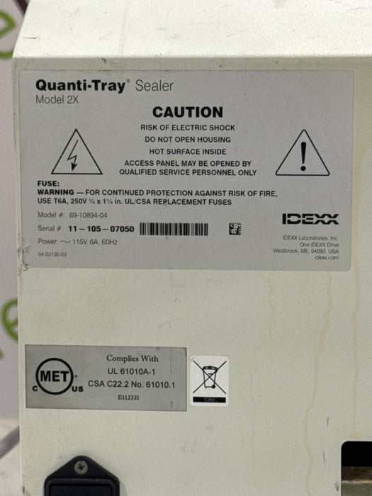 IDEXX Quanti-Tray Sealer Model 2X