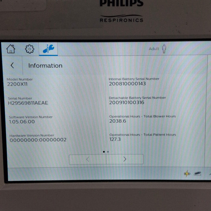 Philips Trilogy Evo Ventilator