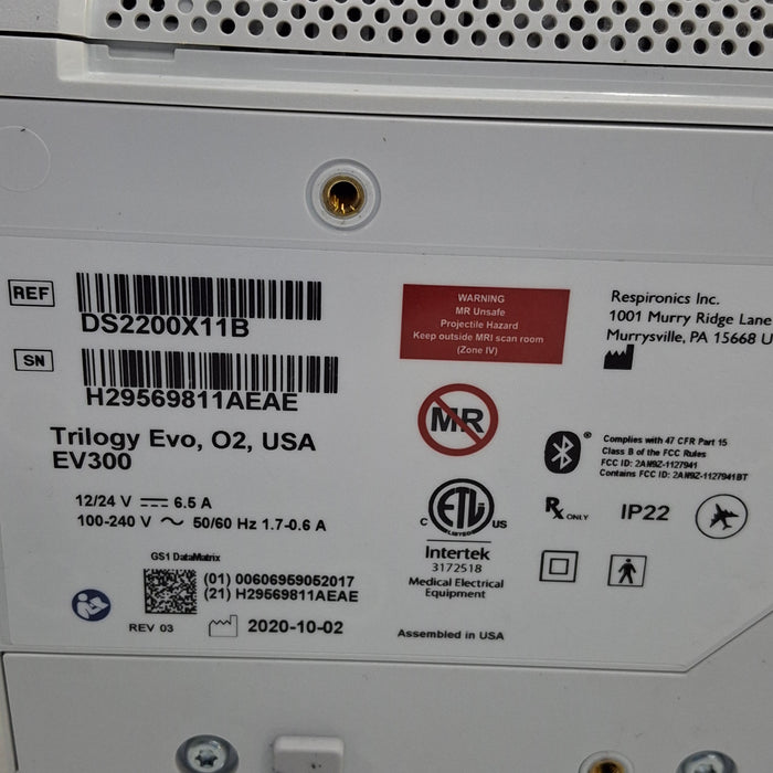 Philips Trilogy Evo Ventilator