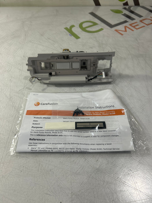 CareFusion Alaris 8100 Infusion Pump Module Bezel Assembly Kit