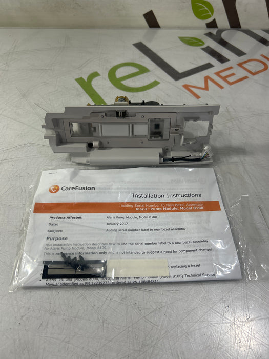 CareFusion Alaris 8100 Infusion Pump Module Bezel Assembly Kit
