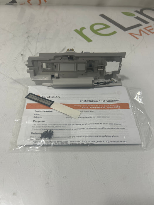 CareFusion Alaris 8100 Infusion Pump Module Bezel Assembly Kit