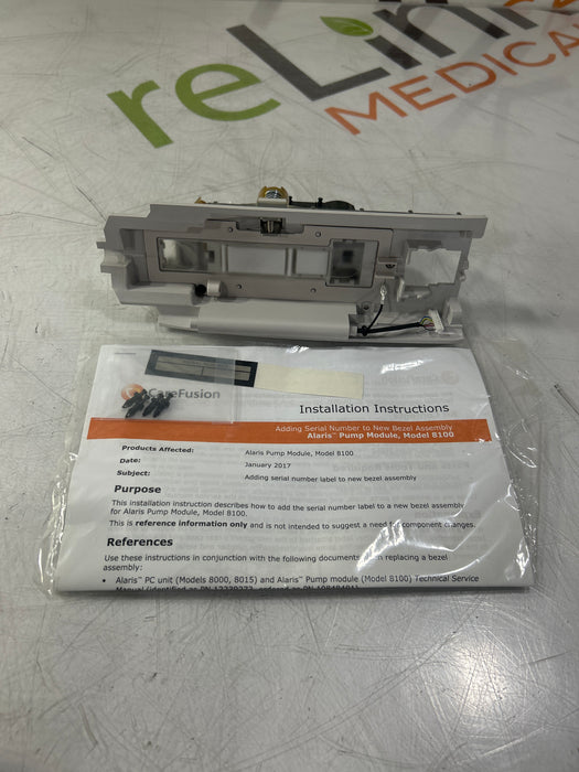CareFusion Alaris 8100 Infusion Pump Module Bezel Assembly Kit