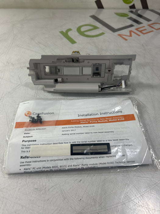 CareFusion Alaris 8100 Infusion Pump Module Bezel Assembly Kit