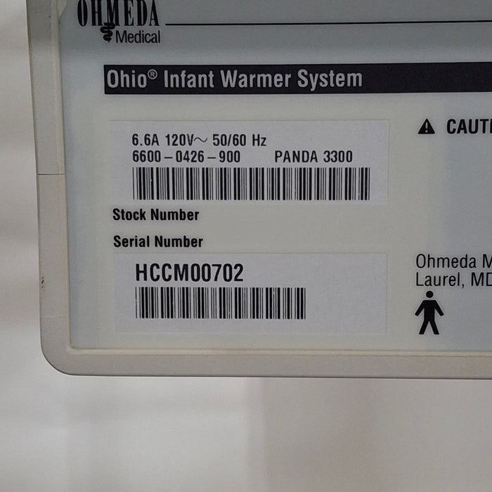 Ohmeda Medical Panda 3300 Infant Warmer