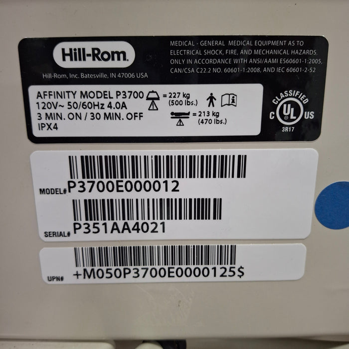 Hill-Rom Affinity 4 Patient Birthing Bed