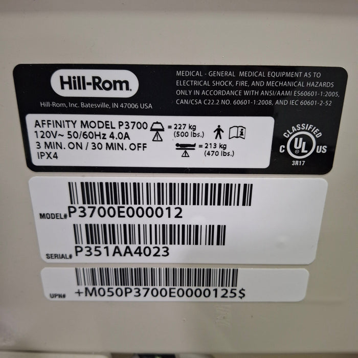 Hill-Rom Affinity 4 Patient Birthing Bed