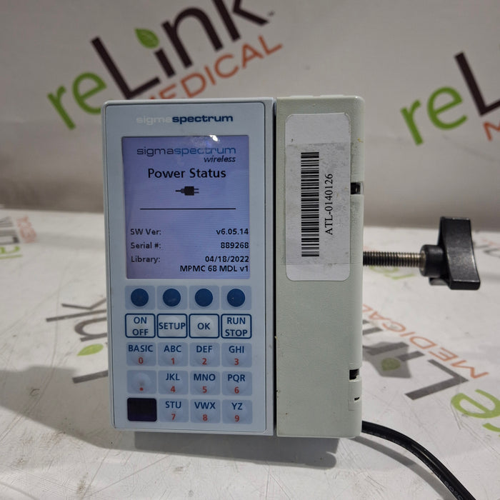 Baxter Sigma Spectrum 6.05.14 without Battery Infusion Pump