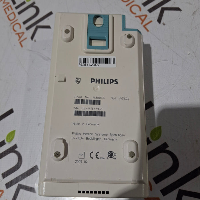 Philips M3001A-A01C06 Fast SpO2, NIBP, ECG, Temp, IBP MMS Module