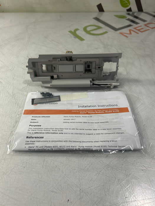 CareFusion Alaris 8100 Infusion Pump Module Bezel Assembly Kit