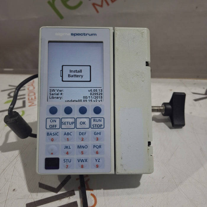 Baxter Sigma Spectrum 6.05.13 without Battery Infusion Pump