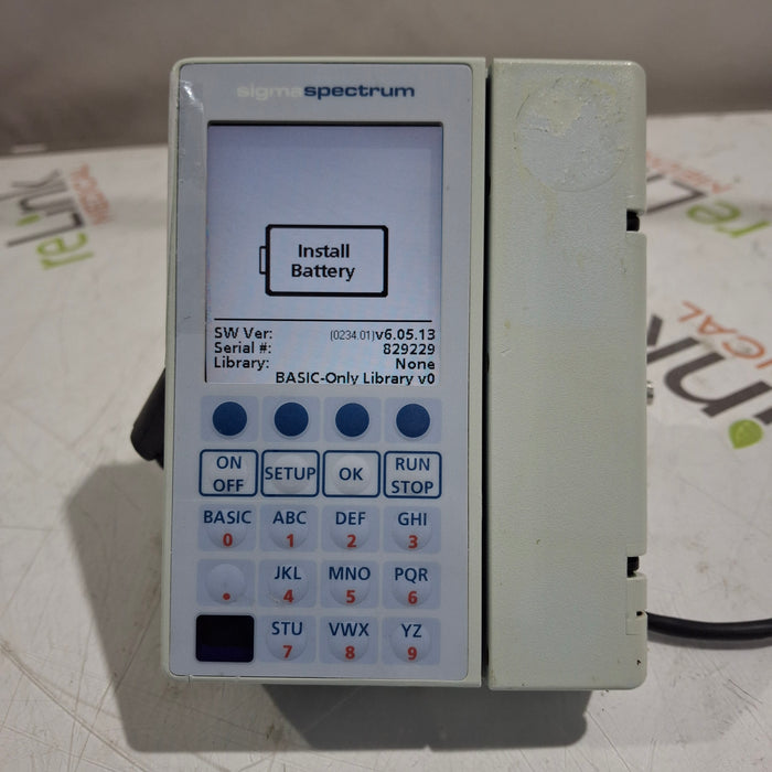 Baxter Sigma Spectrum 6.05.13 without Battery Infusion Pump