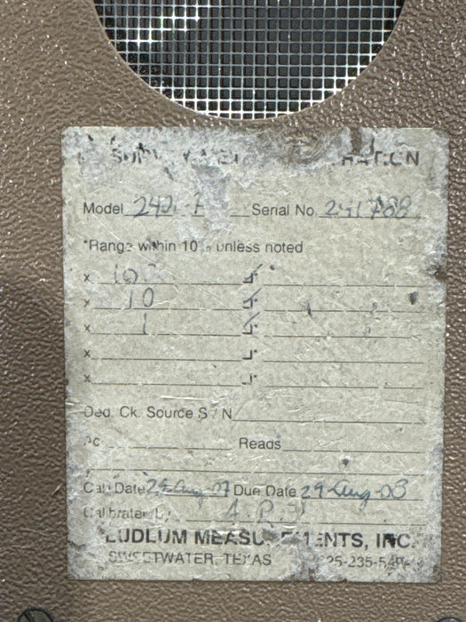 Ludlum Measurements Model 2401-P Survey Meter