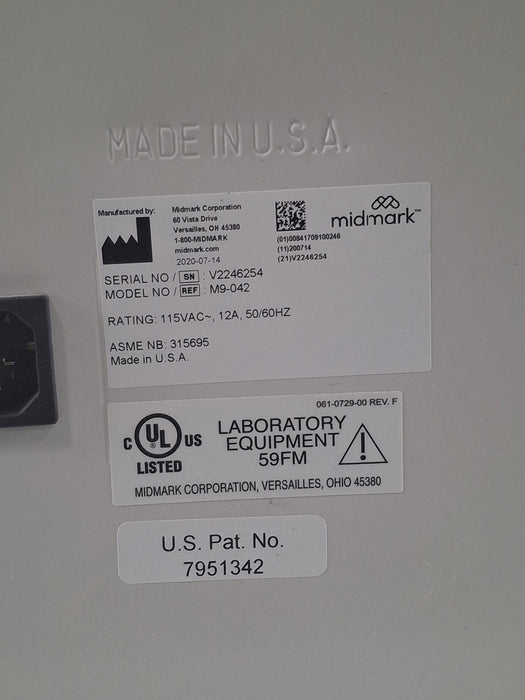 Midmark Ritter M9-042 UltraClave Autoclave Sterilizer