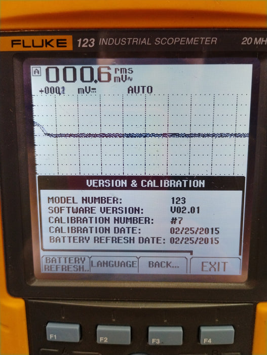 Fluke 123 Industrial Scopemeter