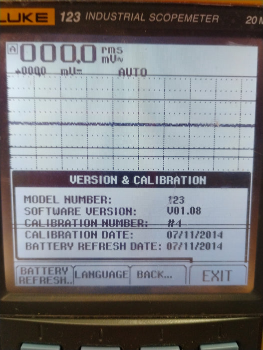 Fluke 123 Industrial Scopemeter